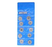 Disques de Découpe Diamantés Fins 10 Pièces avec Tiges - Meules Rondes pour Bois, Métal, Pierre - Compatible Outils Rotatifs Standard (18mm)