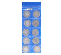 Disques de Découpe Diamantés Fins 10 Pièces avec Tiges - Meules Rondes pour Bois, Métal, Pierre - Compatible Outils Rotatifs Standard (50mm)