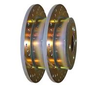 Disques de frein arrière 259x10mm rainurés pointés EBC pour MINI II R50 R53 Berline et R52 Cabriolet (09/2000-07/2008) - la paire