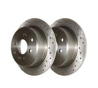 Disques de frein arrière pleins percés 258x10mm Zimmermann pour BMW Série 3 E21 323i - la paire