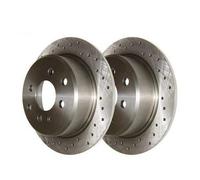 Disques de frein arrière pleins percés 258x10mm Zimmermann pour BMW Série 3 E30 Berline Coupé Touring et Cabriolet (12/1981-02/1994) - la paire