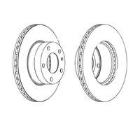 Disques de frein avant BOSCH pour Bmw Série 6 E24 (10/1975-09/1982)