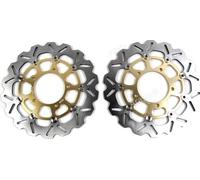 Disques de frein avant, conception flottante CNC, 31 mm de diamètre, style arbre, 1 paire or
