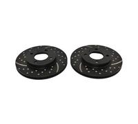 Disques de frein avant EBC Turbo Groove Rainurés Pointés 239 x 20 mm pour VW Golf 1