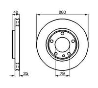Disques de frein avant type origine pour Bmw Série 3 M3 E30 (07/1985-08/1989)