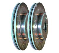 Disques de frein avant ventilés rainurés pointés 276x22mm EBC pour MINI II R50 R53 Berline et R52 Cabriolet (09/2000-07/2008) - la paire