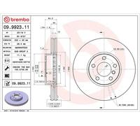 Disque de frein BREMBO 9992311 avant, ventilé, à haute teneur en carbone, 1 pièce