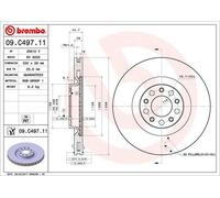 DISQUES DE FREIN BREMBO - 09.C497.11