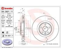 BREMBO 09.C821.11 Disque de frein