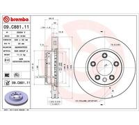 DISQUES DE FREIN BREMBO - 09.C881.11