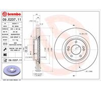 BREMBO 09.E237.11 Disque de frein
