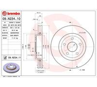 DISQUES DE FREIN BREMBO - 09.N234.11
