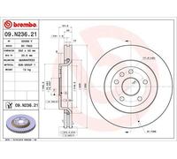 DISQUES DE FREIN BREMBO - 09.N236.21