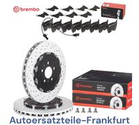 Disques de frein Brembo + plaquettes de frein AVANT A4 B7 8EC RS4 quattro + A...