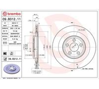 Disques de frein DAIMLER SUPER HUIT 4.2 09.B312.11