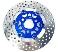 Disques de frein de moto Disque de frein flottant CNC 3 trous 220 mm x 57 mm, compatible avec Honda, Cygnus-Z, Rsz, Jog Force, Niu Scooter(220mm Blue)