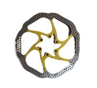 Disques de frein de moto Disque de frein HS1 160/180 mm pour vélo, compatible avec VTT, VTT, route, BB5/BB7, AVID(180mm gold)