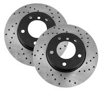 Disques de frein de perçage sport compatibles PEUGEOT 206 CC 2D S16 2000 2001 2002 2003-0544GTR - Avant - ventilé - Trous 4 - Diamètre 266x22