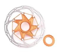 Disques de frein de vélo Centerlock disques 140mm 160mm vtt route vélo disque de frein Rotor disques de frein hydrauliques Rotor Freins Frein à Tambour Pour Vélo Ensemble Tambour(1PCS- 160 Orange)