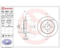 Disques de frein FORD FIESTA V ST150 08.4931.21