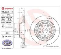 Disque de frein BREMBO 09D97511 arrière, ventilé, 1 pièce