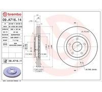 Disques de frein NISSAN QASHQAI / QASHQAI +2 I 1.6 09.A716.11