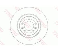 Disque de frein TRW DF6134 arrière, plein, 1 pièce
