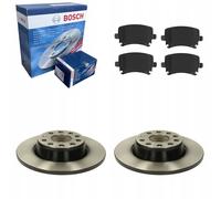 Disques de frein + plaquettes arrière Bosch AUDI A3 ALTEA LEON GOLF V VI...