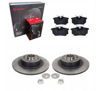 Disques de frein + plaquettes arrière BREMBO MEGANE II SCENIC II 2003-