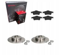 Disques de frein + plaquettes arrière BREMBO RENAULT LAGUNA II 2001-2007