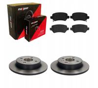 Disques de frein + plaquettes arrière OPEL ASTRA G II H III MERIVA A