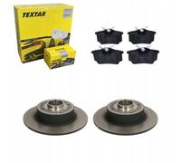 Disques de frein + plaquettes arrière Textar RENAULT CLIO III MEGANE II...