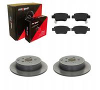 Disques de frein + plaquettes arrière TOYOTA AVENSIS T25 2003-2008