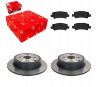 Disques de frein + plaquettes arrière TRW pour TOYOTA COROLLA E12 2002-2007