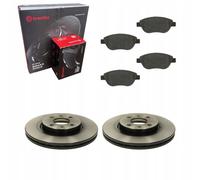 Disques de frein + plaquettes avant BREMBO FIAT DOBLO LINEA 500 C