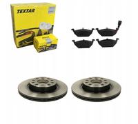 Disques de frein + plaquettes avant Textar AUDI A3 ALTEA LEON OCTAVIA II...