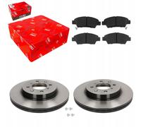 Disques de frein + plaquettes avant TRW pour HONDA CITY V JAZZ III 2008-