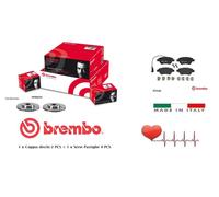 Disques de Frein + Plaquettes Brembo Avant Nemo Qubo Bipper 1.3 1.4 HDI Multijet