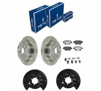 Disques de frein + plaquettes de frein + clips de maintien + garde-boue arriè...