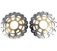 Disques de frein pour GSXR 600 750 1000, design flottant CNC, acier inoxydable AISI 420, disque avant doré