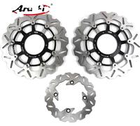 Disques de frein pour Honda CBR600RR, conception flottante CNC, construction légère , avant arrière noir