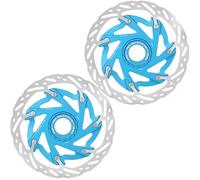 Disques de frein pour moto Disque de frein à disque central de 160 mm pour vélo de route et VTT, ultraléger et durable, avec dissipation thermique de 140 mm(PINK 140MM-2PC)