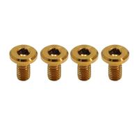 Disques de frein pour moto Vis de disque de frein en acier M8x15 pour Kawasaki KLX 125 140G 150L KLX250 KLX300 KLX450 KLX650 KLR650 KFX450R(Gold-4Pcs)