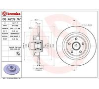 Brembo Disque de frein avec roulement 08.A239.37 – Vendu à l'unité – Réf. 1400294