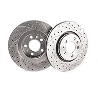 Disques de frein sport ventilés avant compatibles avec Jeep Cherokee KJ 2001 2002 2003-2517GT Diamètre 288 mm Trous 5