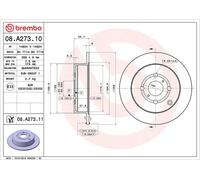 BREMBO Jeu de 2 disques de frein 8020584216446 TOYOTA YARIS
