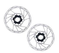 Disques De Frein VéLo 160mm frein à disque Rotor CenterLock montagne route vélo vtt Dissipation thermique refroidissement tampons creux verrouillage central(160mm 2Pcs)