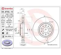 Disques de frein VOLVO S60 I 2.0 T 09.9755.11