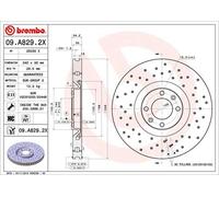 Brembo Disques de frein XTRA 09.A829.2X