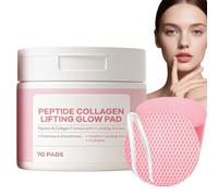 Disques de lotion tonique éclat aux peptides et au collagène - Disques raffermissants et lissants pour les pores - Lingettes imprégnées d'essence hydratante pour une peau plus lisse et lumineuse